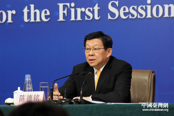 陈德铭谈ECFA后续协商：可望是较高水平的自贸协议